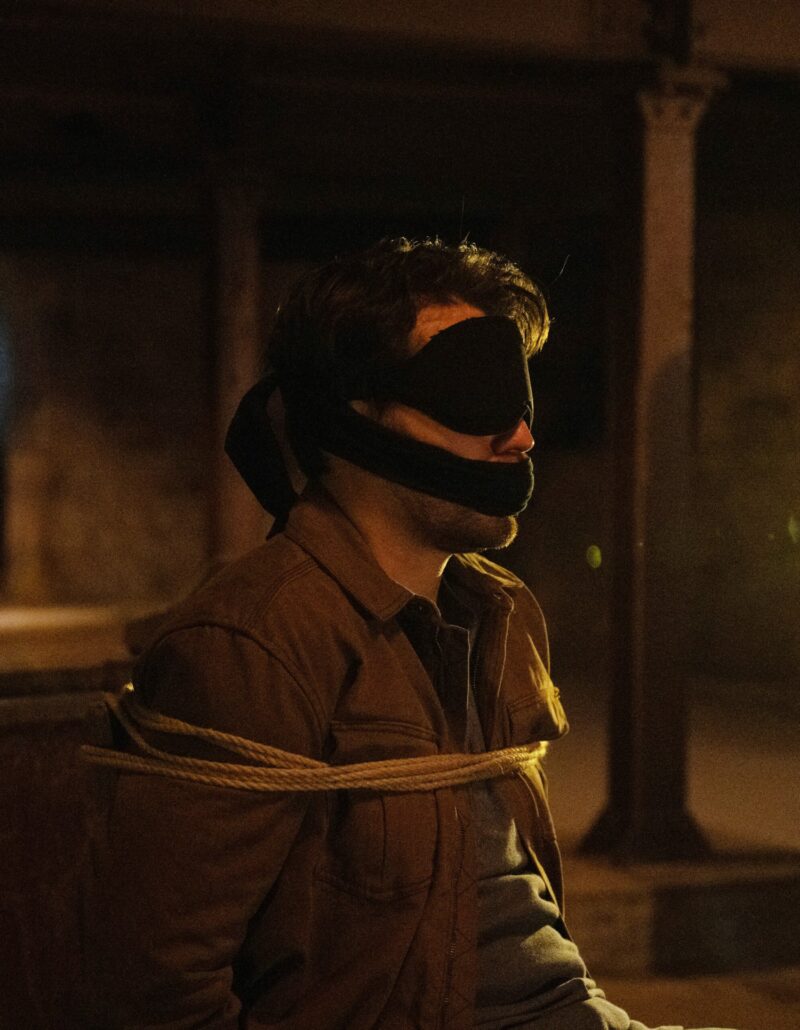 Mack bound and gagged on Emmerdale