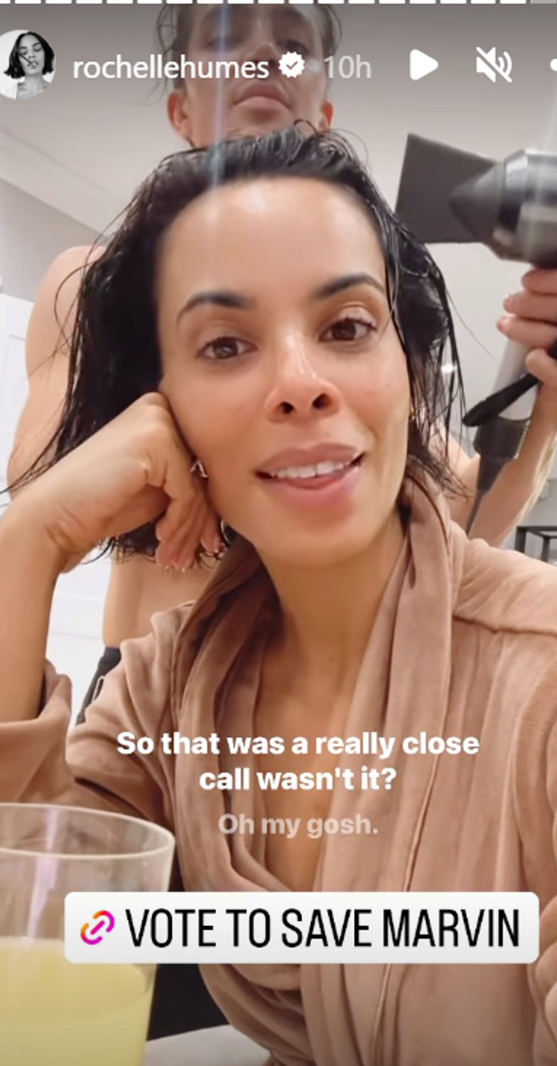 Rochelle Humes talks about her husband Marvin Humes on Instagram