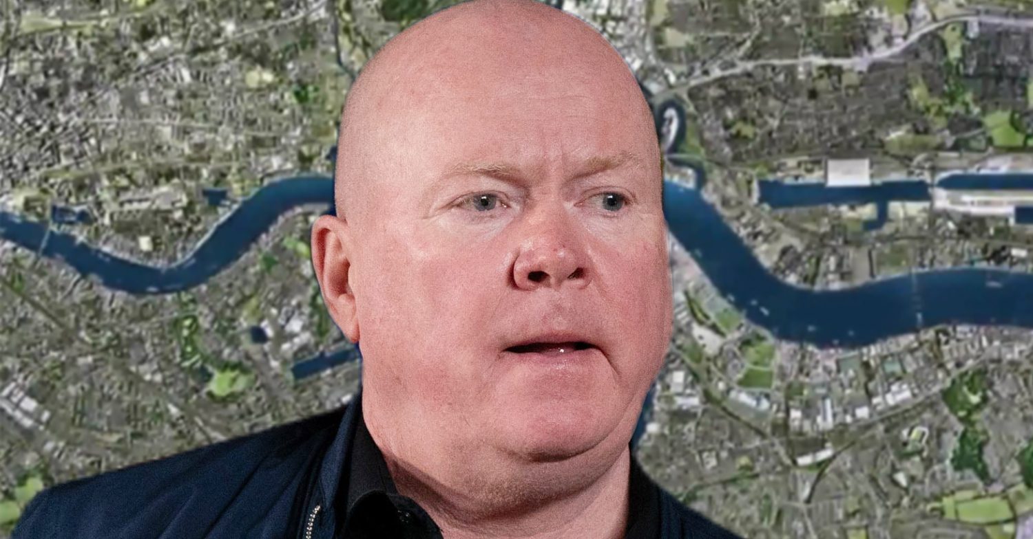 EastEnders' Phil, the background of the Thames