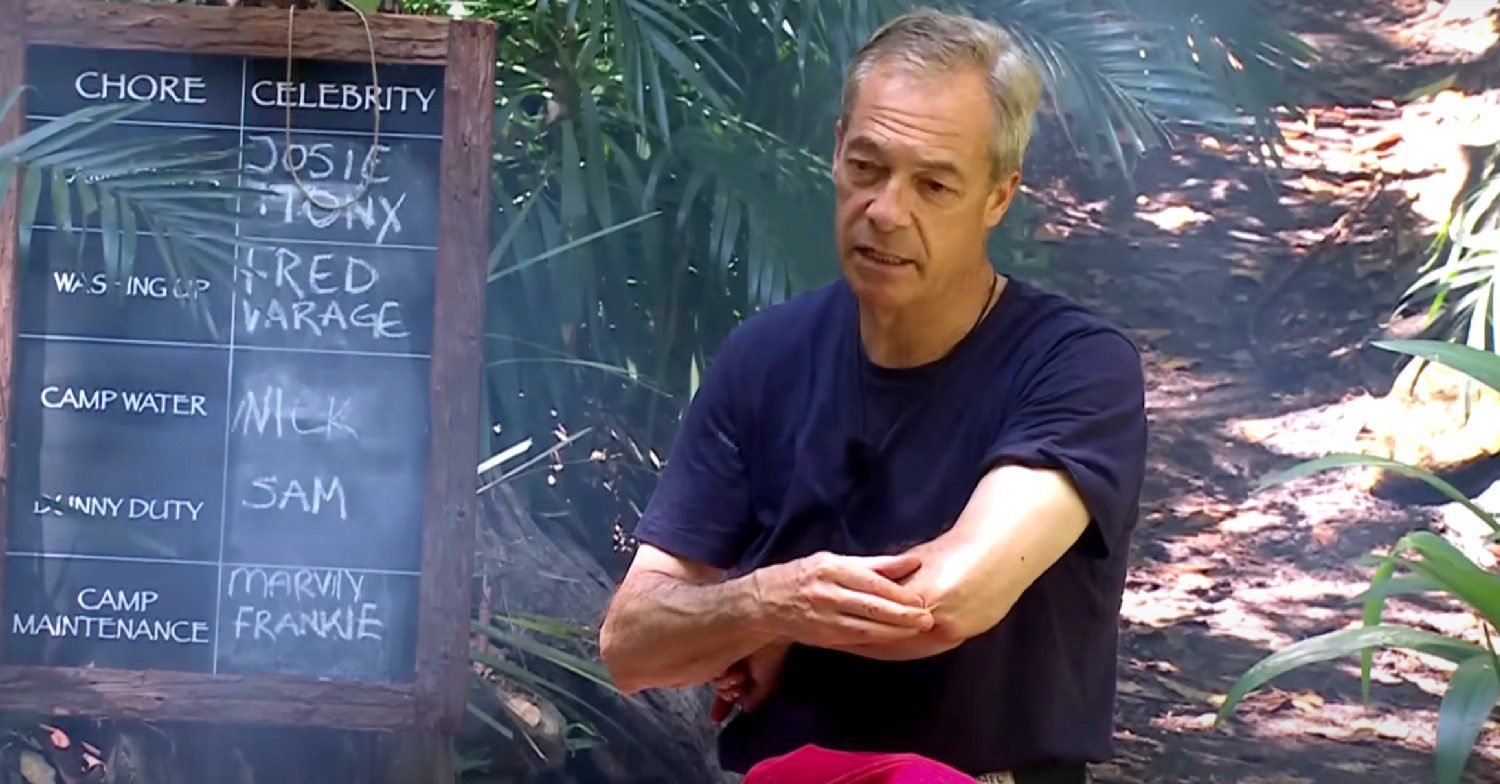 Nigel Farage on I'm A Celebrity