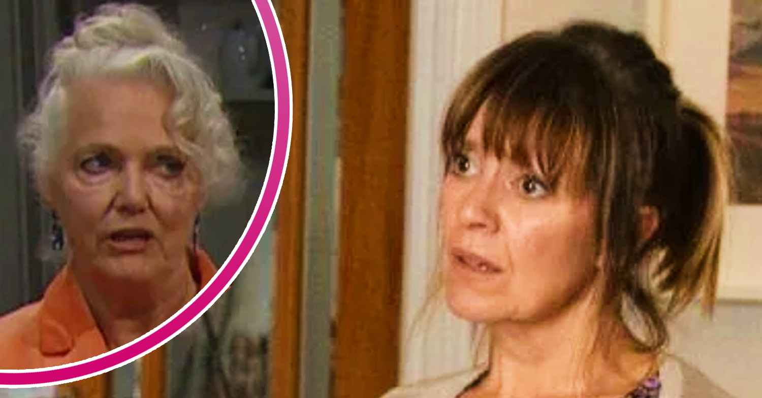 Emmerdale spoilers tonight comp image: Mary and Rhona