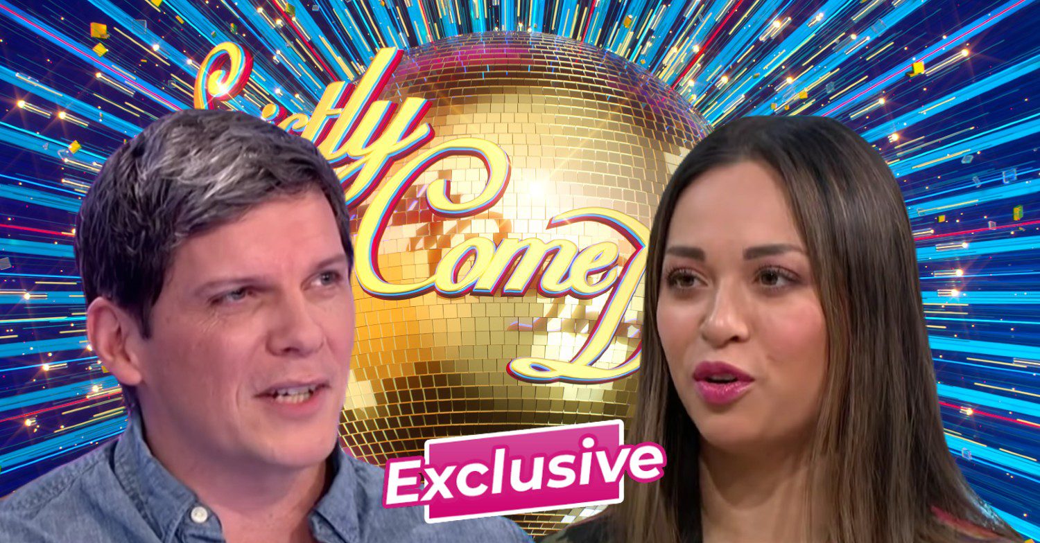 Strictly 2023 logo with Nigel Harman and Katya Jones