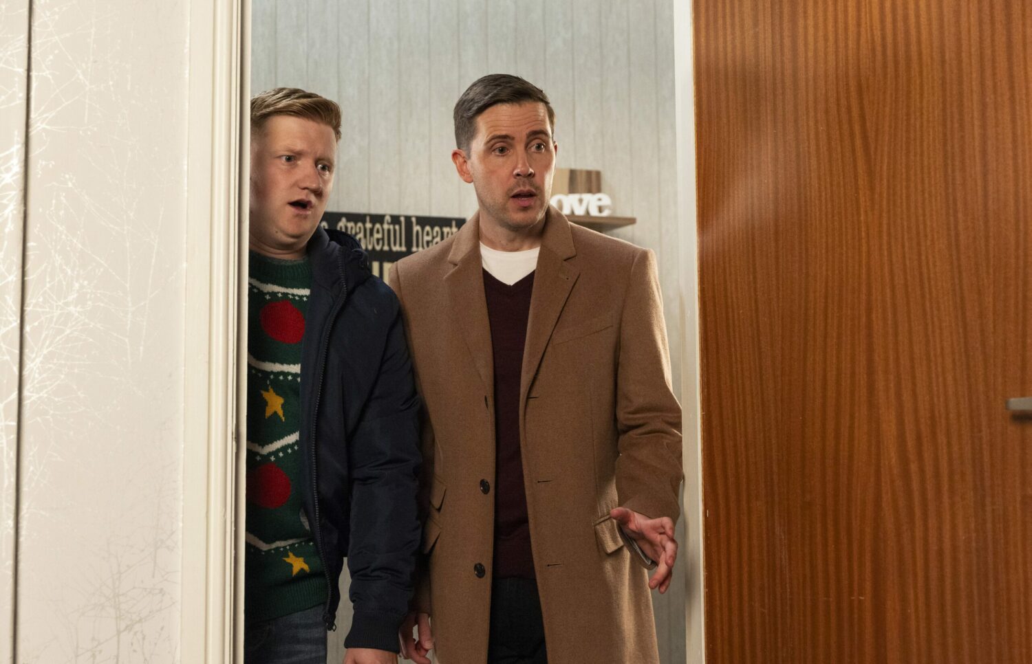 Coronation Street: Chesney and Todd look shocked