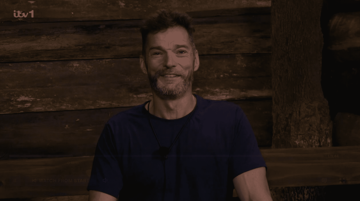 Fred Sirieix smiles in the Bush Telegraph on I'm A Celebrity