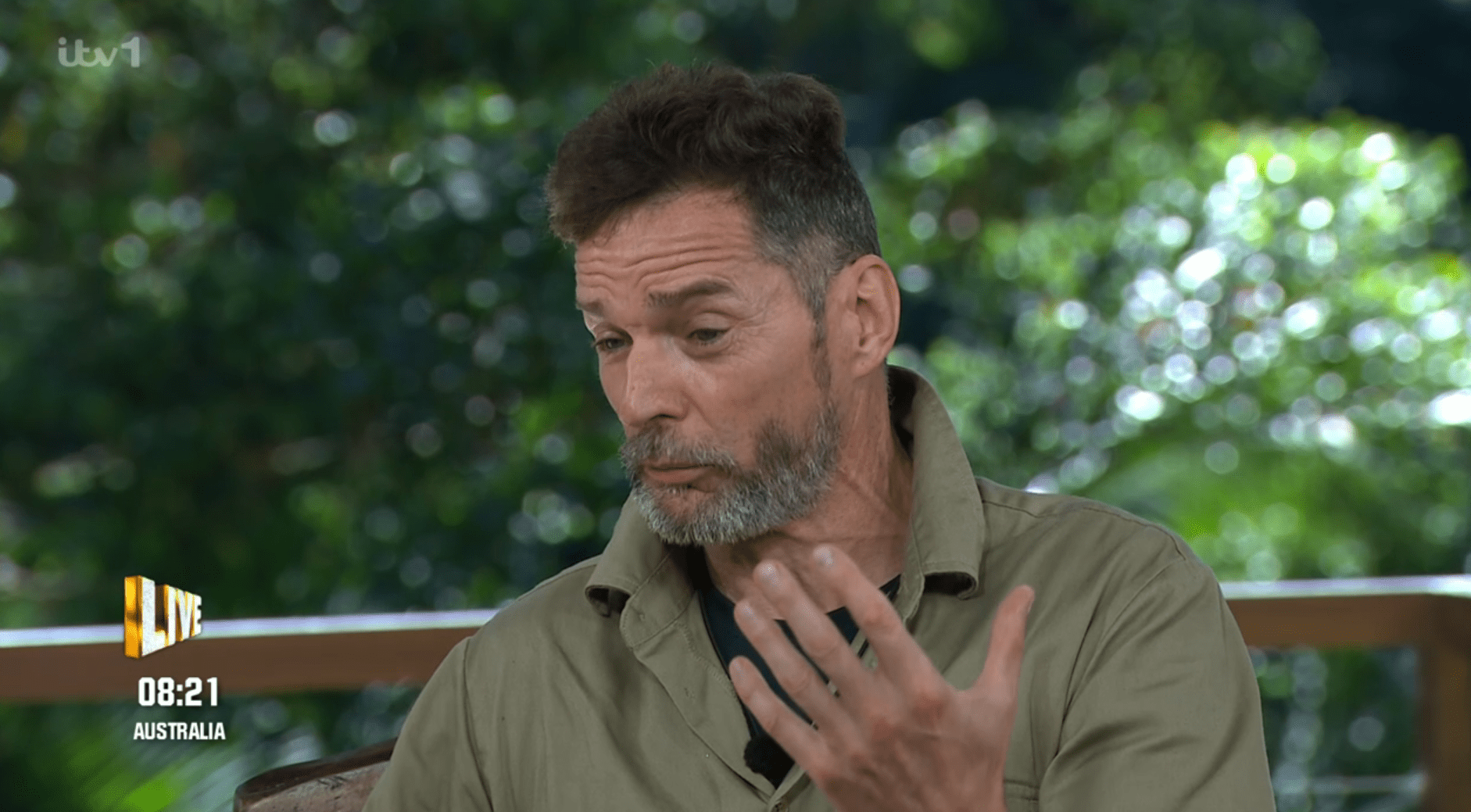 Fred Sirieix on I'm A Celebrity looks confused during his interview with Ant and Dec
