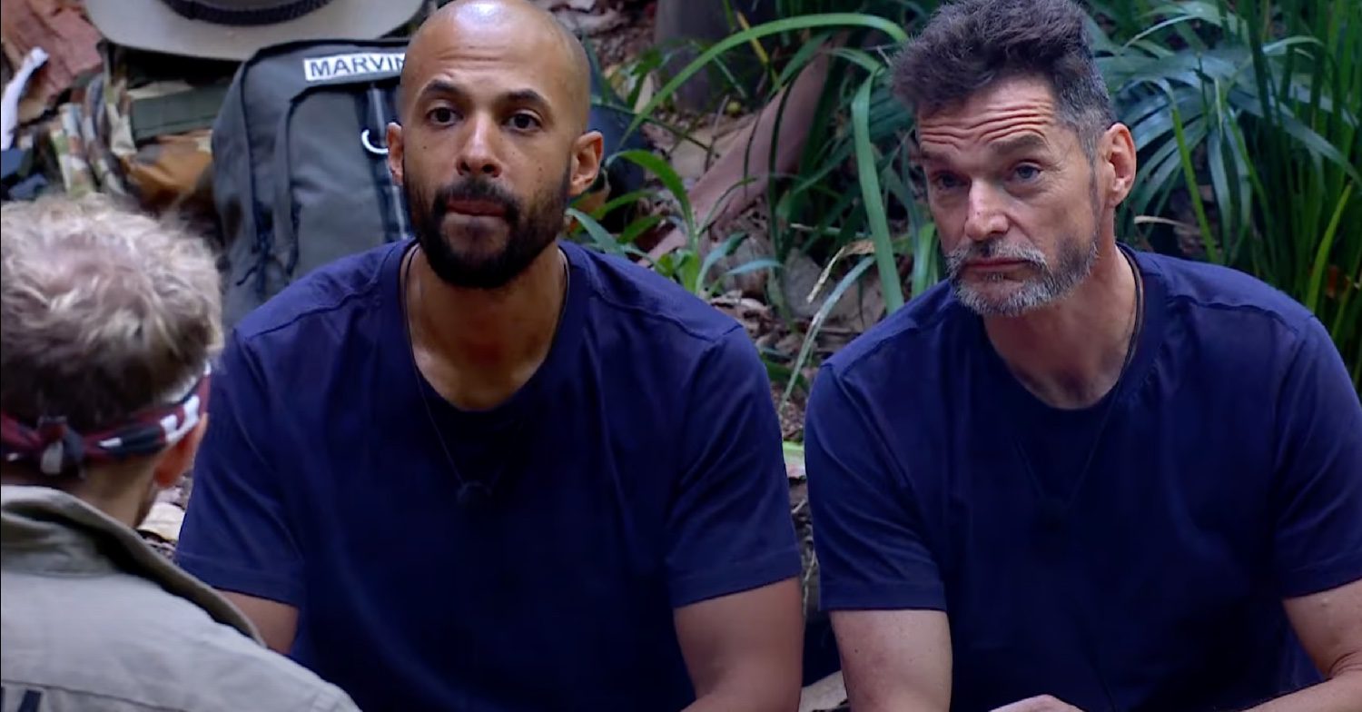 Fred Sirieix and Marvin Humes in the I'm A Celebrity jungle