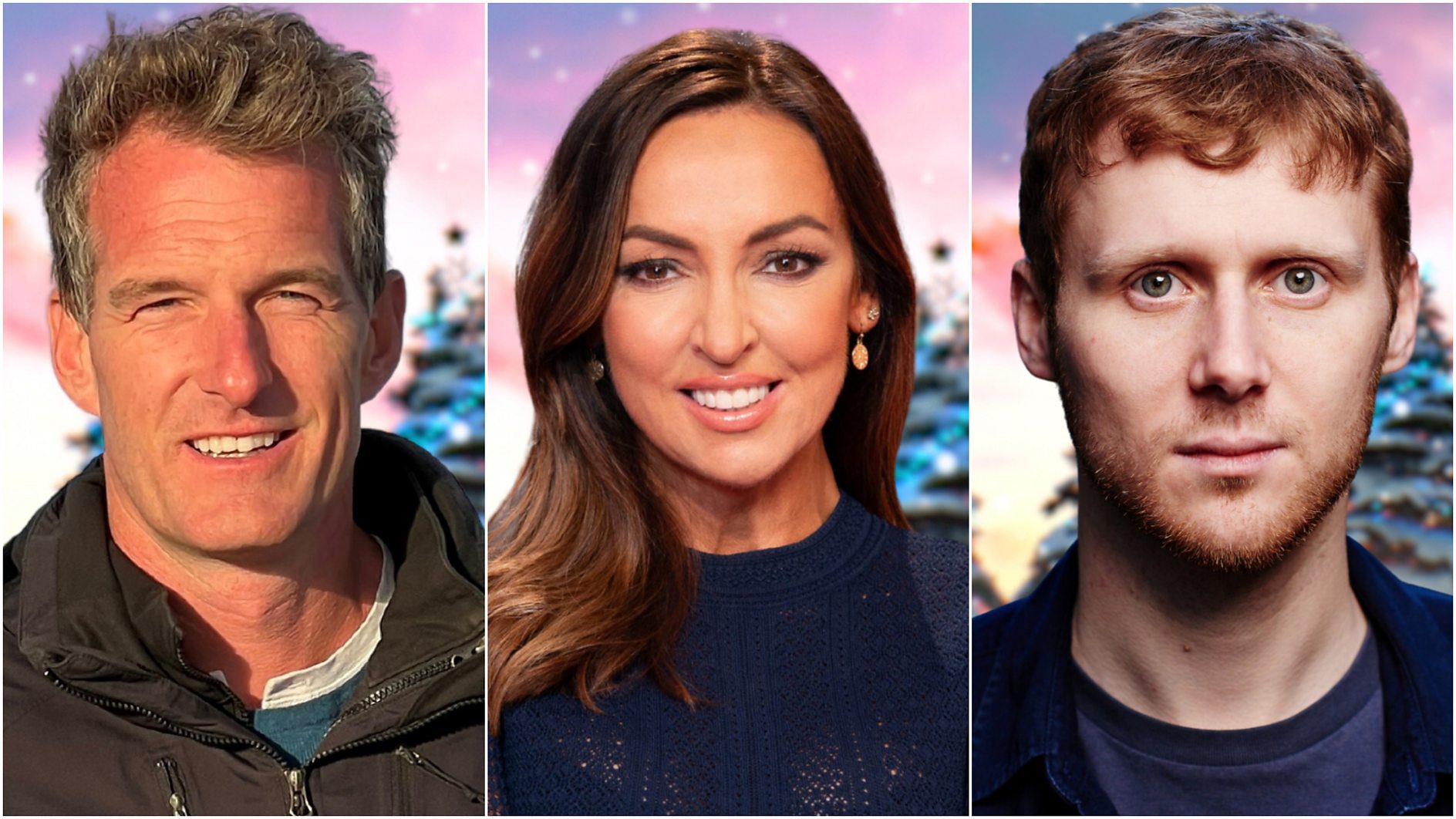 Dan Snow, Sally Nugent and Jamie Borthwick split image