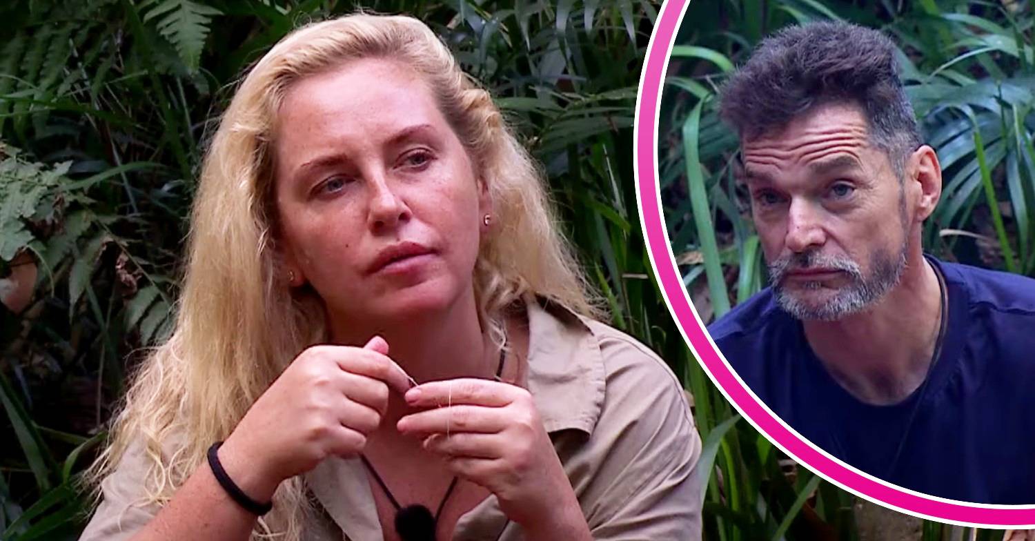 I'm A Celebrity contestant Josie Gibson peers, Fred Sirieix looks unimpressed