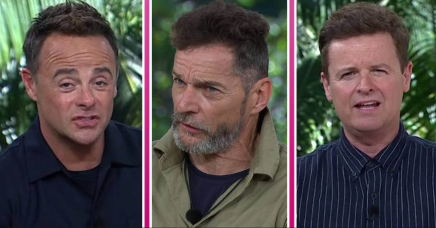 Ant and Dec, as well as Fred Sirieix, look serious