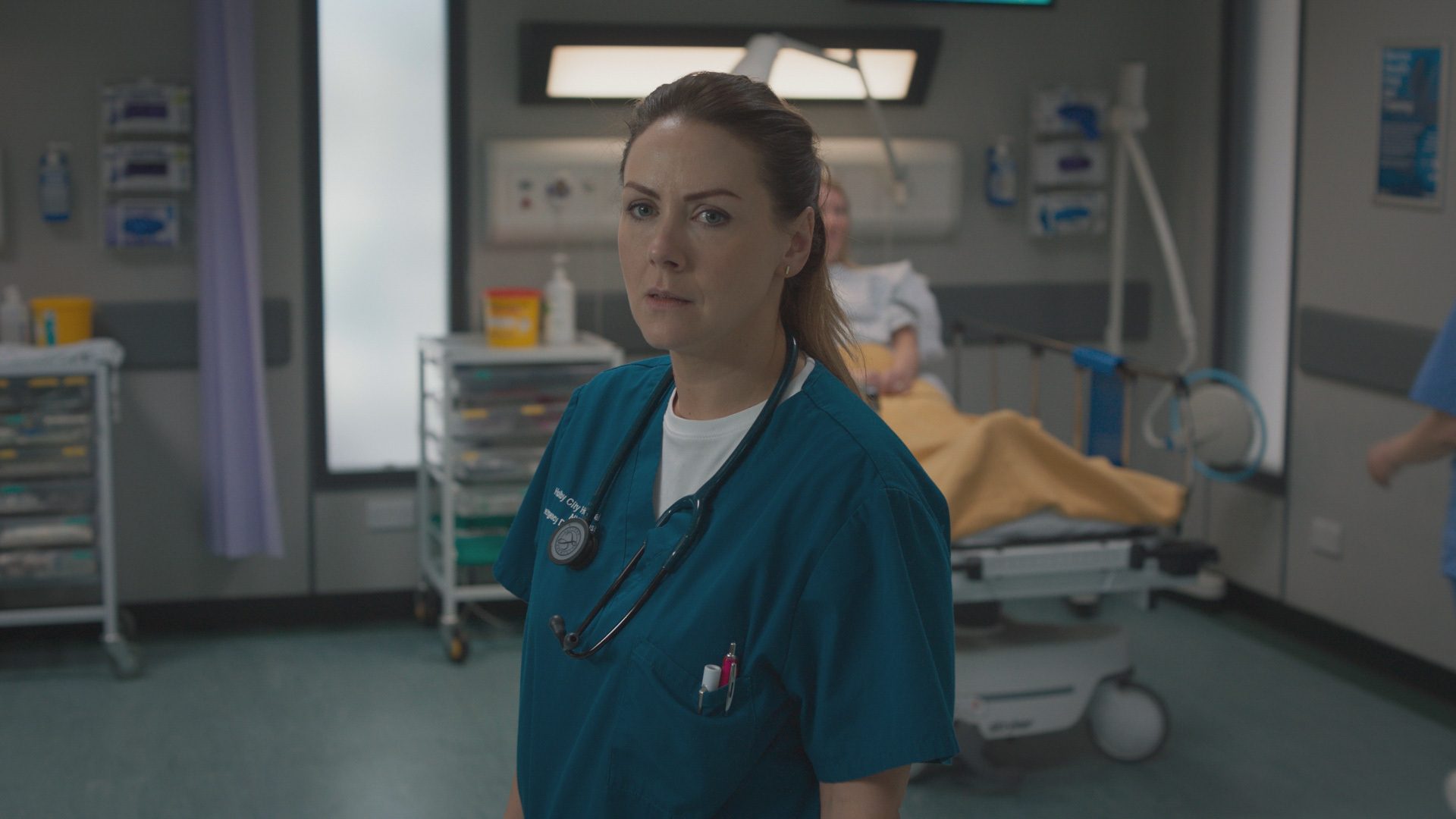 Stevie looks worried