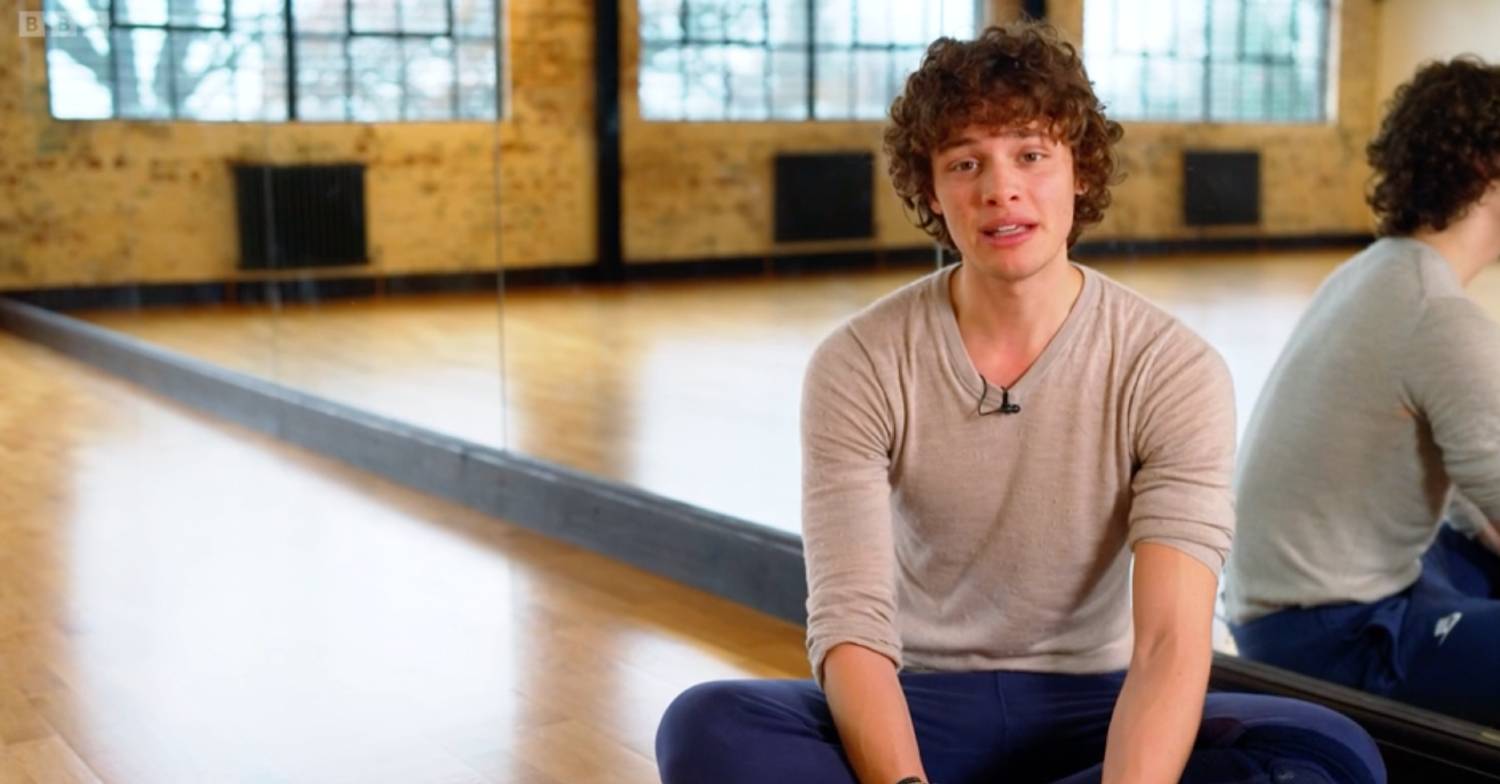 Strictly star Bobby Brazier speaks to camera