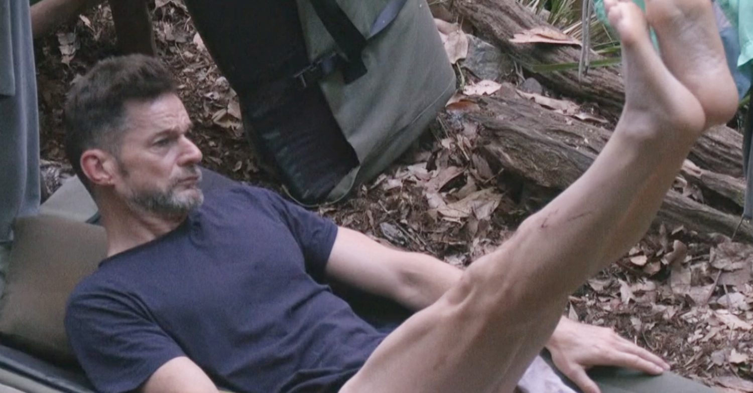 Fred stretches his legs in the jungle