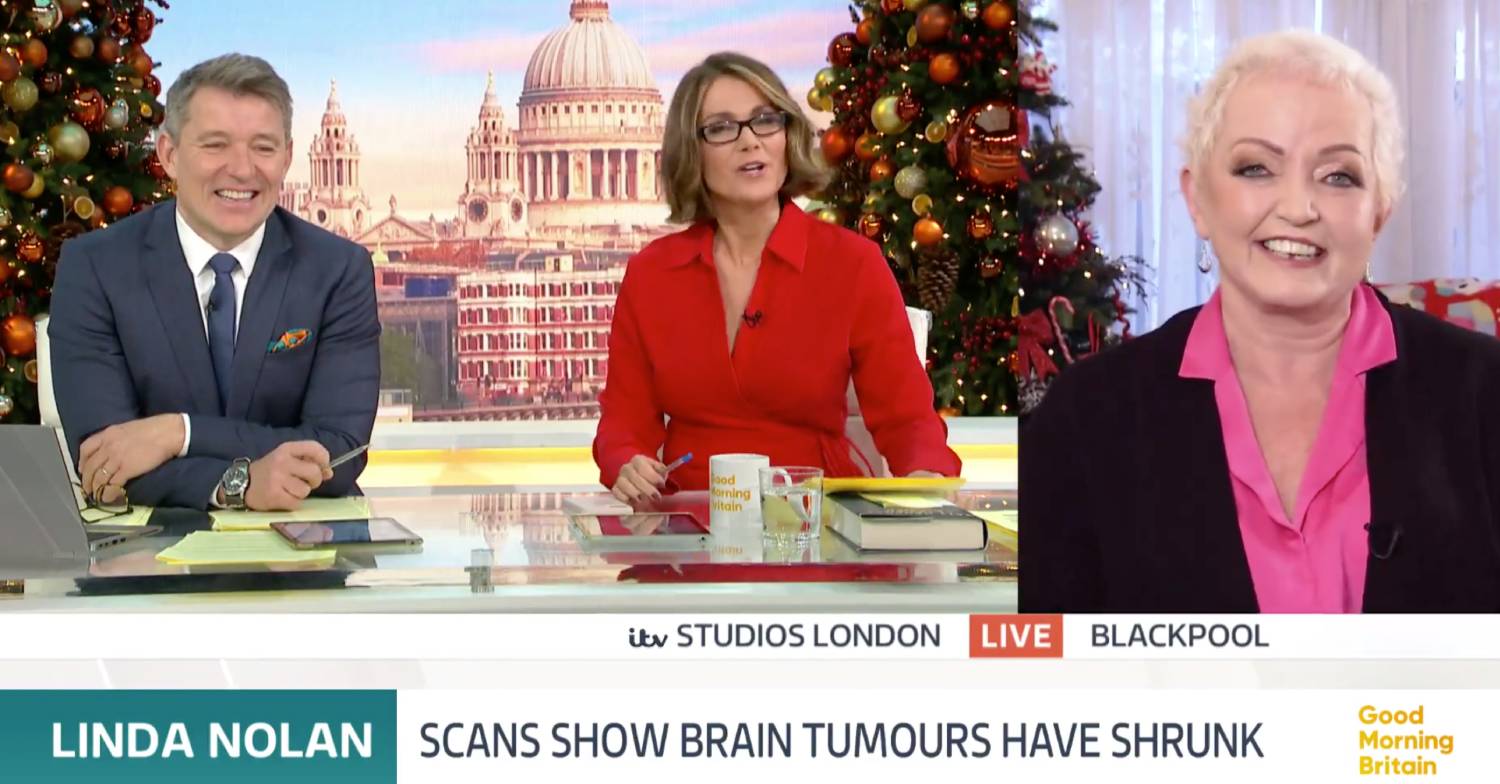 Linda Nolan speaks with hosts on GMB today