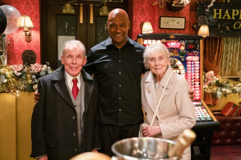 George and his parents on EastEnders
