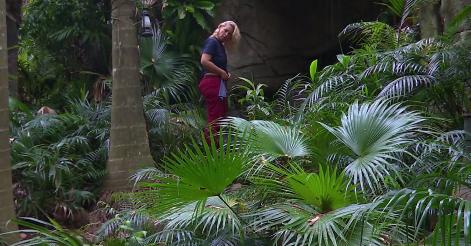 Josie Gibson gets ready to shower