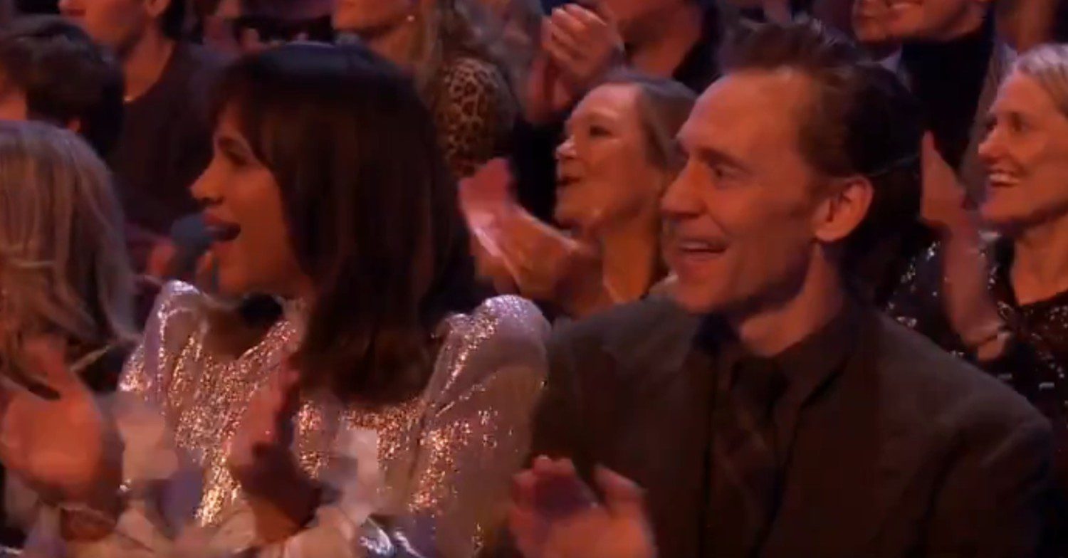 Tom Hiddleston and Zawe Ashton in the Strictly audience