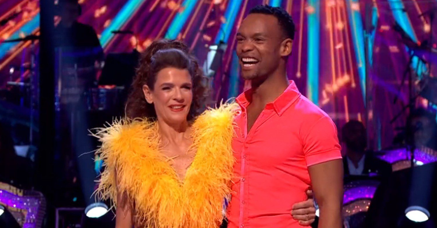 Annabel Croft and Johannes side by side 