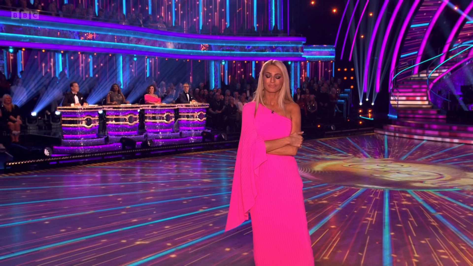 Tess appeared to be somewhat flustered afterwards (Credit: BBC)