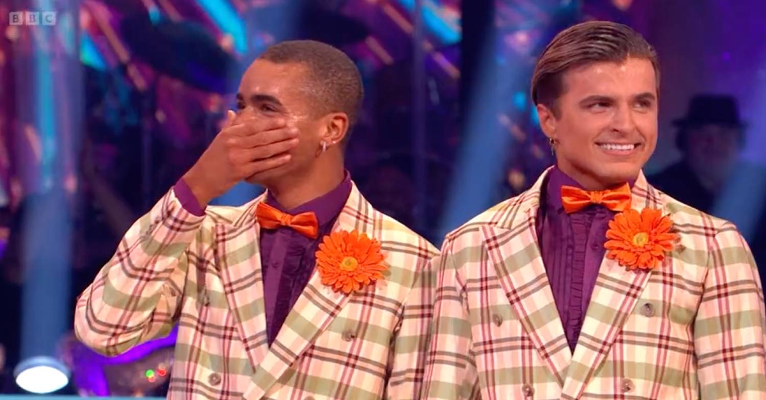 Strictly star Layton Williams covers his mouth