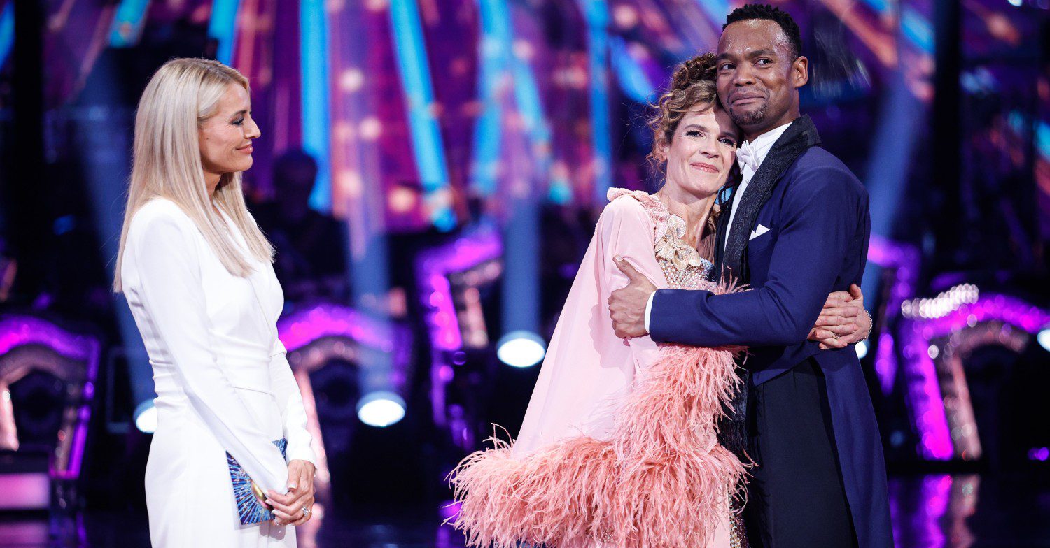 Tess Daly, Annabel Croft and Johannes Radebe