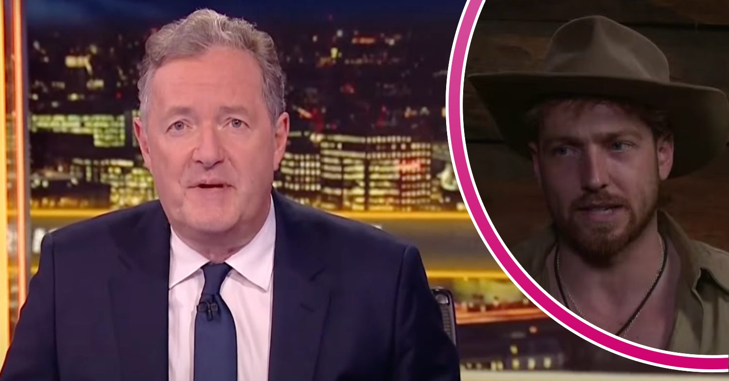 Piers Morgan and Sam Thompson split image