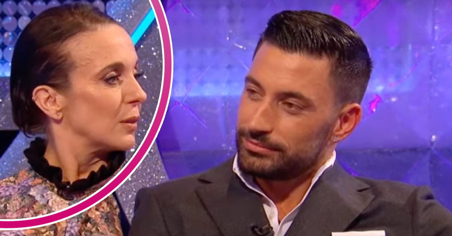 Giovannia Pernice Amanda Abbington split image