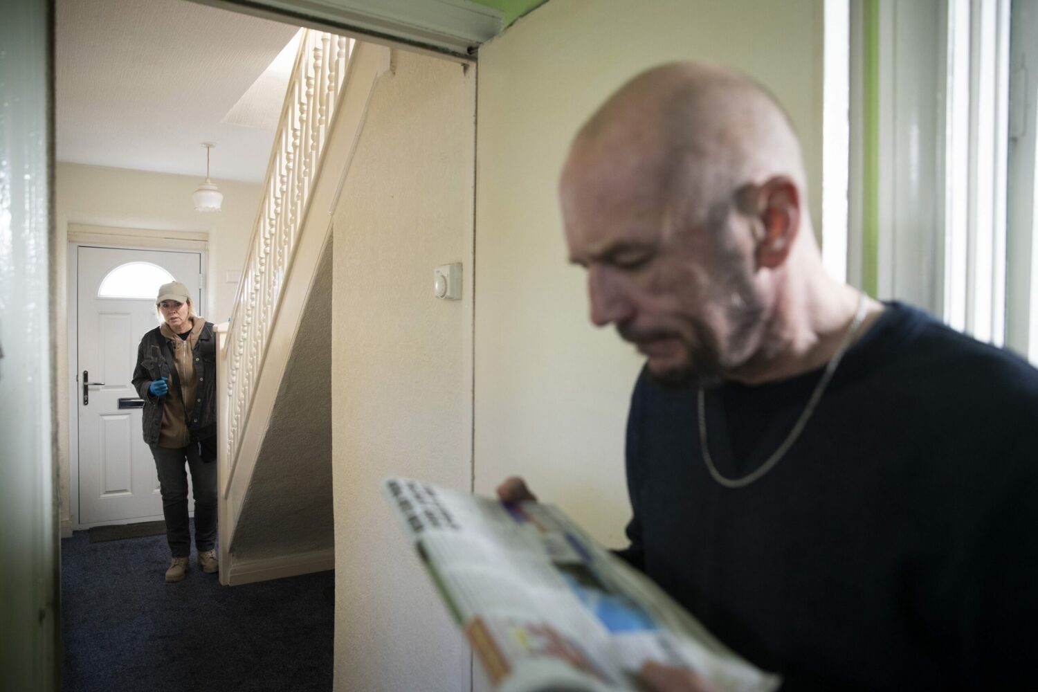 Cassie visiting Terry on Corrie