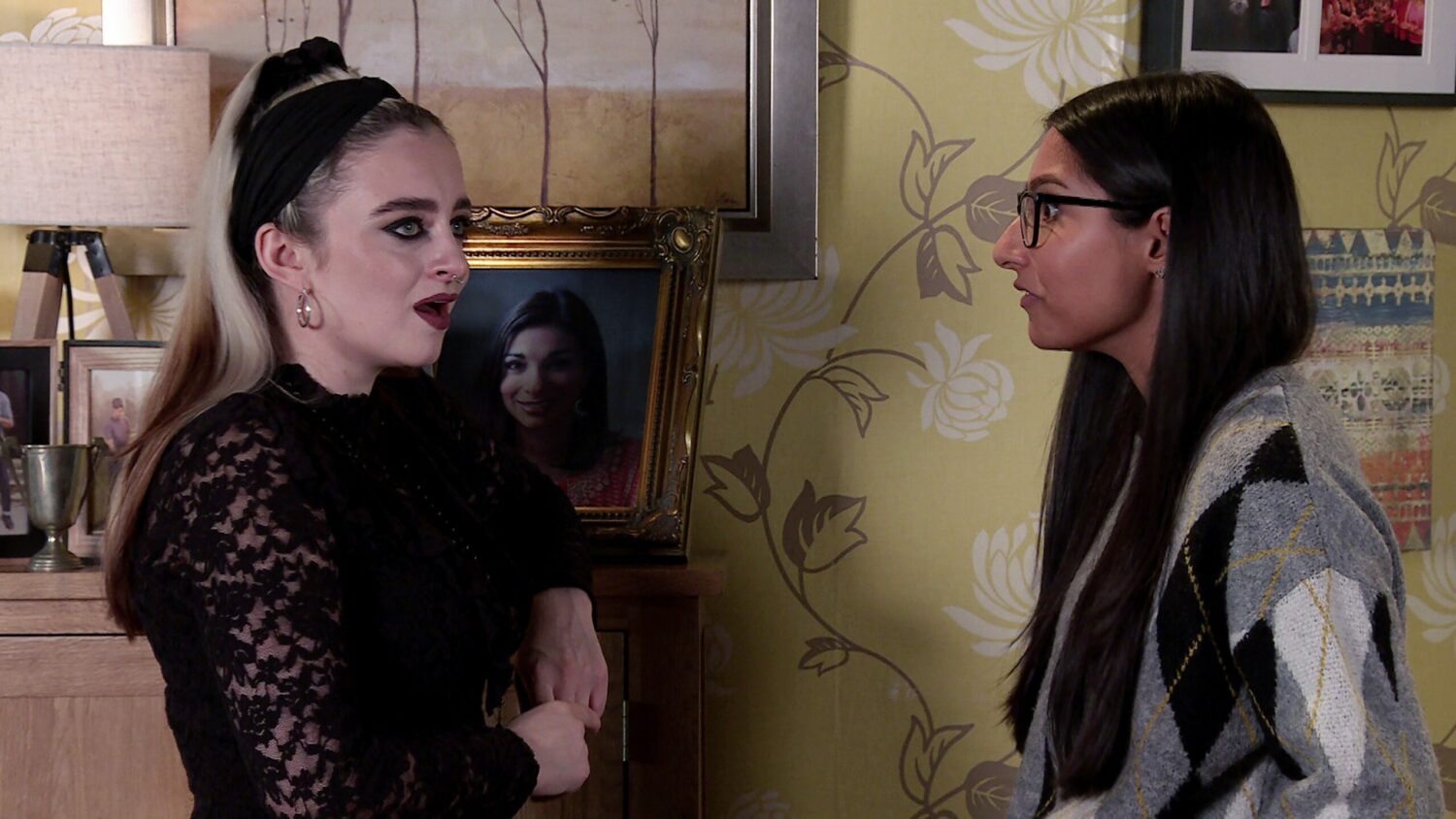 Nina and Asha argue on Corrie