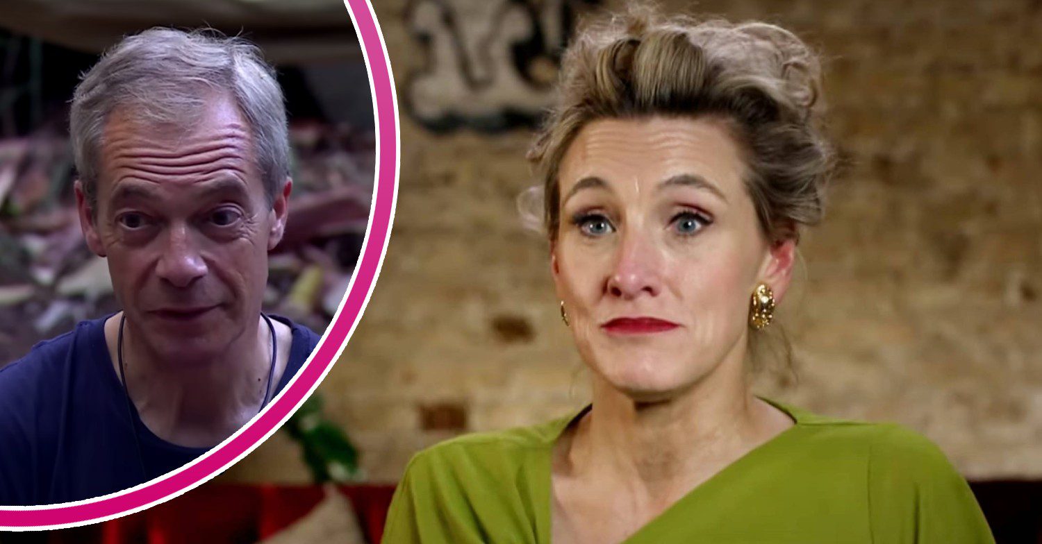 I'm A Celebrity contestants Nigel Farage and Grace Dent on the show