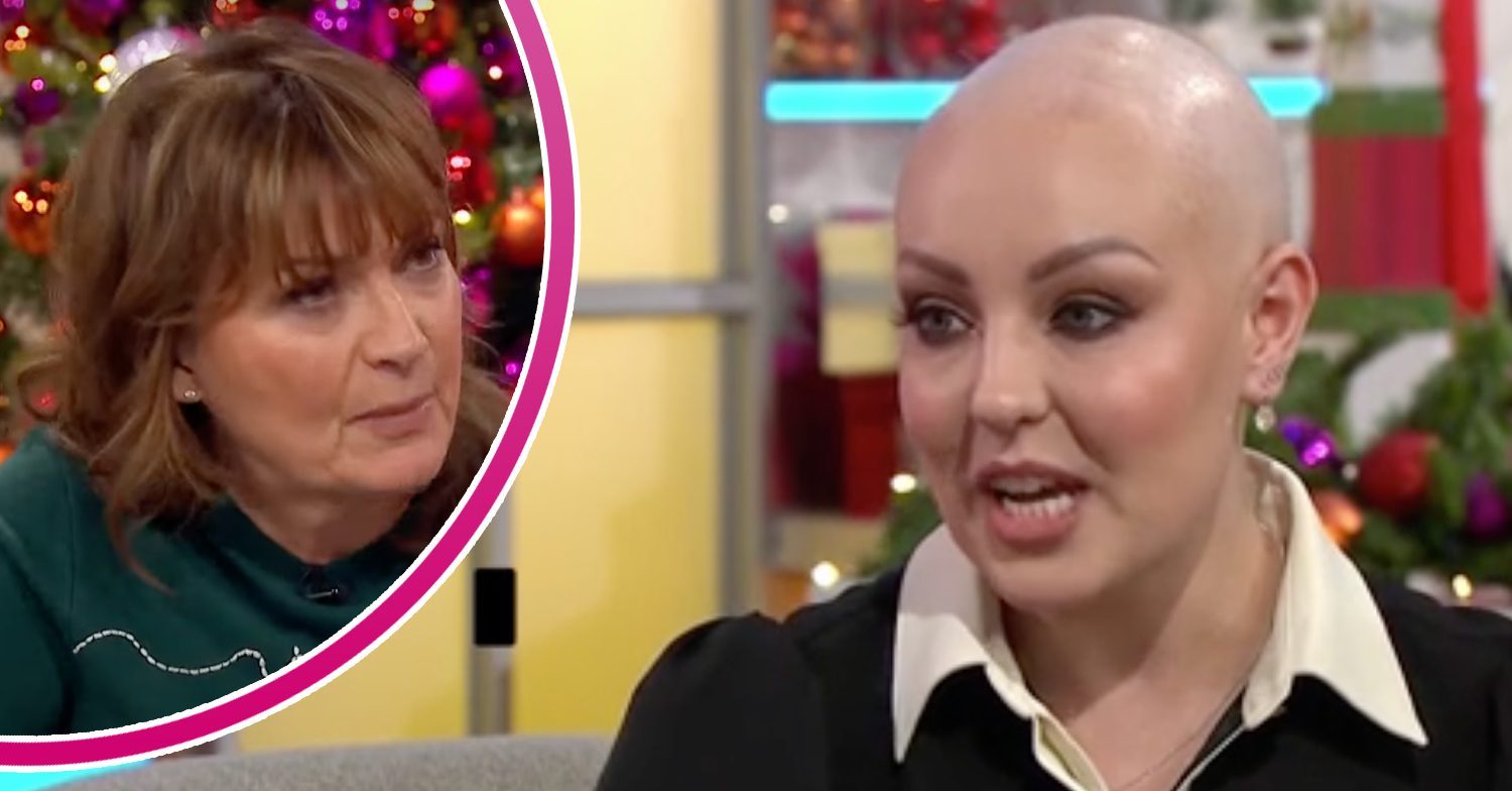 Lorraine Kelly and Amy Dowden split image