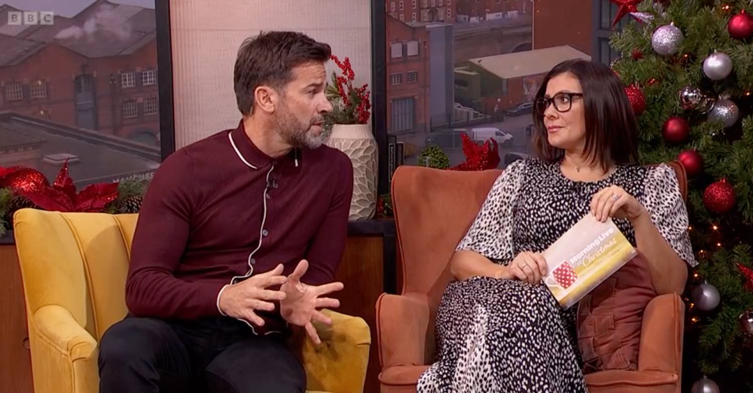 Gethin Jones speaks to Kym Marsh on Morning Live 