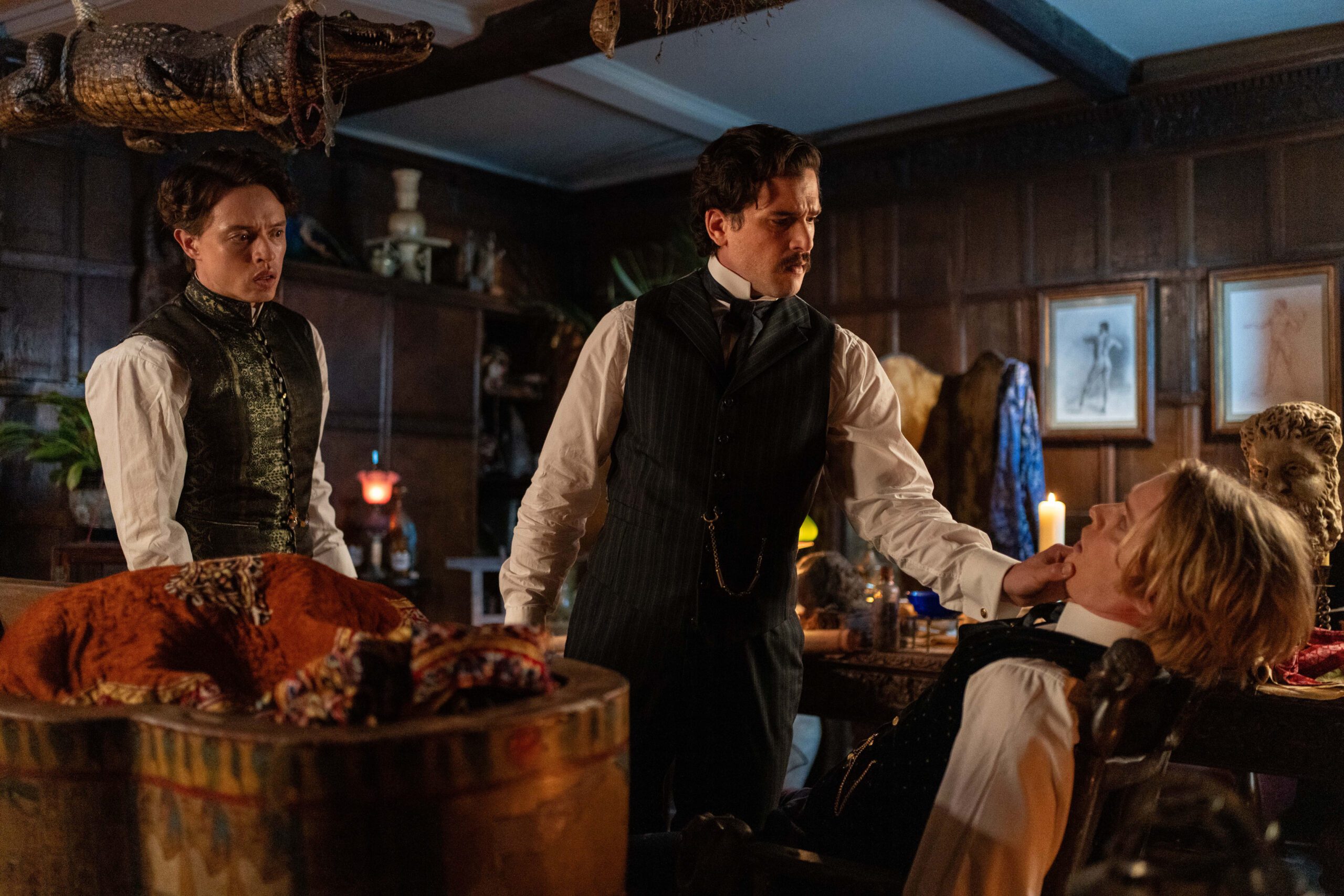 Colin Ryan, Kit Harington and Freddie Fox in Lot No. 249