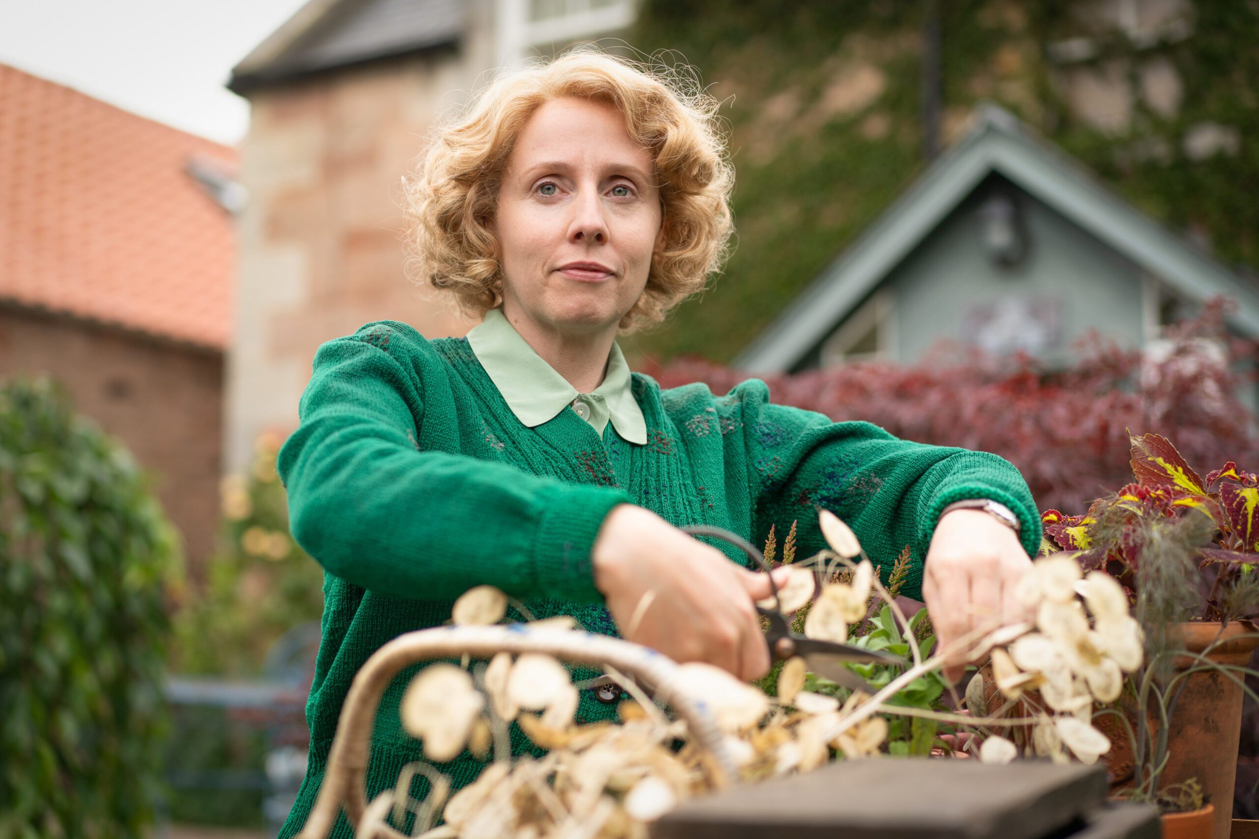 Sinéad Matthews as Honoria Wayneflete in Agatha Christie's Murder is Easy