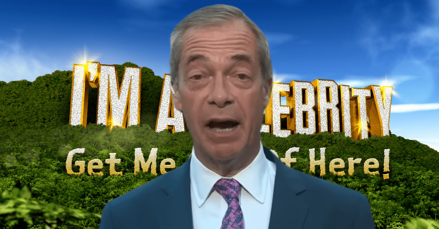 I'm A Celeb logo / Nigel Farage