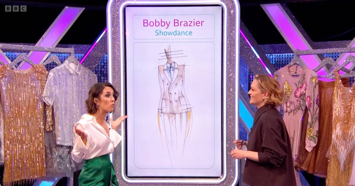 Janette Manrara shrugs on Strictly It Takes Two