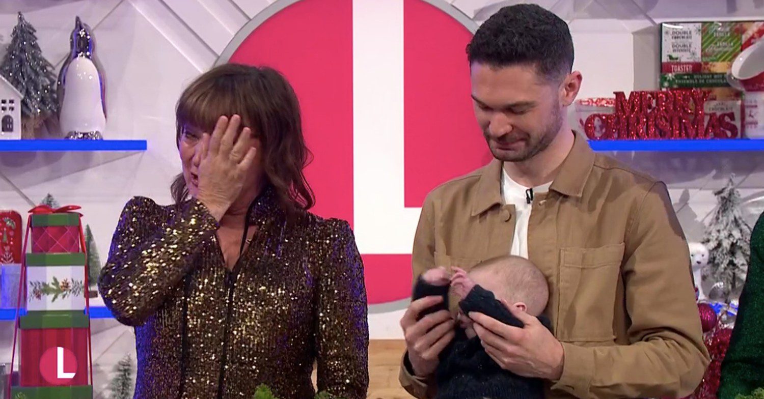 Lorraine Kelly crying on her show