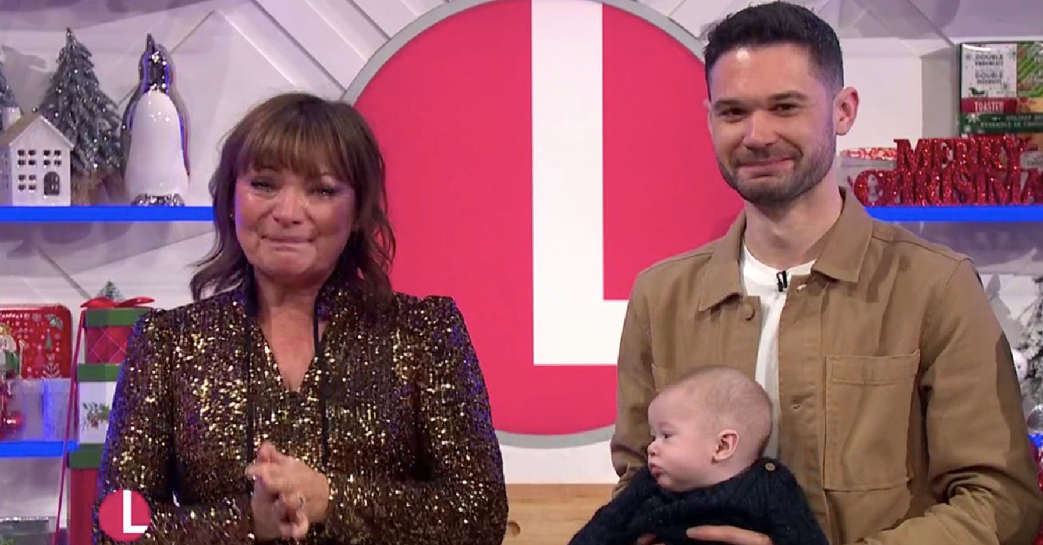 Lorraine Kelly crying on her show