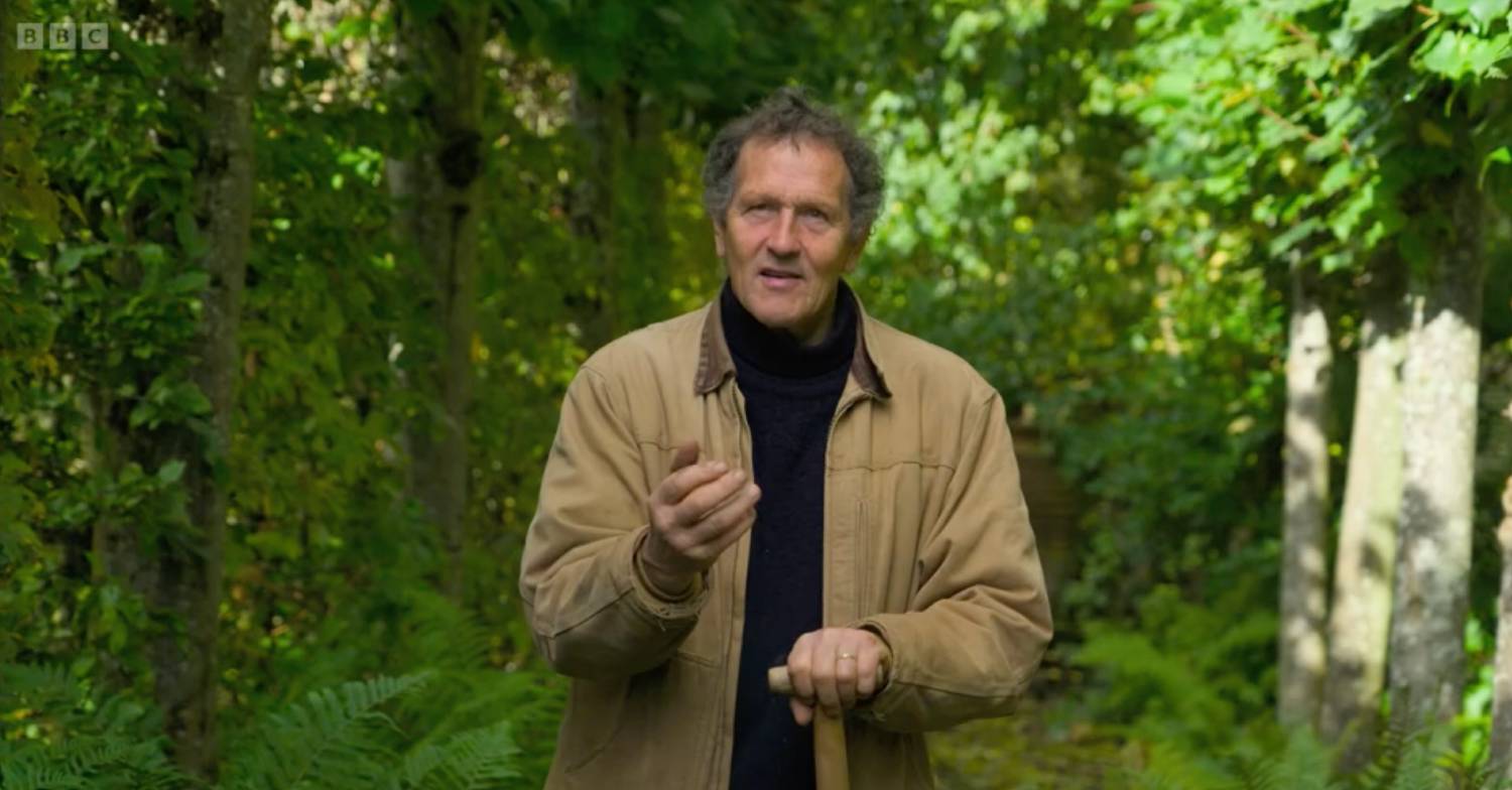 Monty Don speaks to camera
