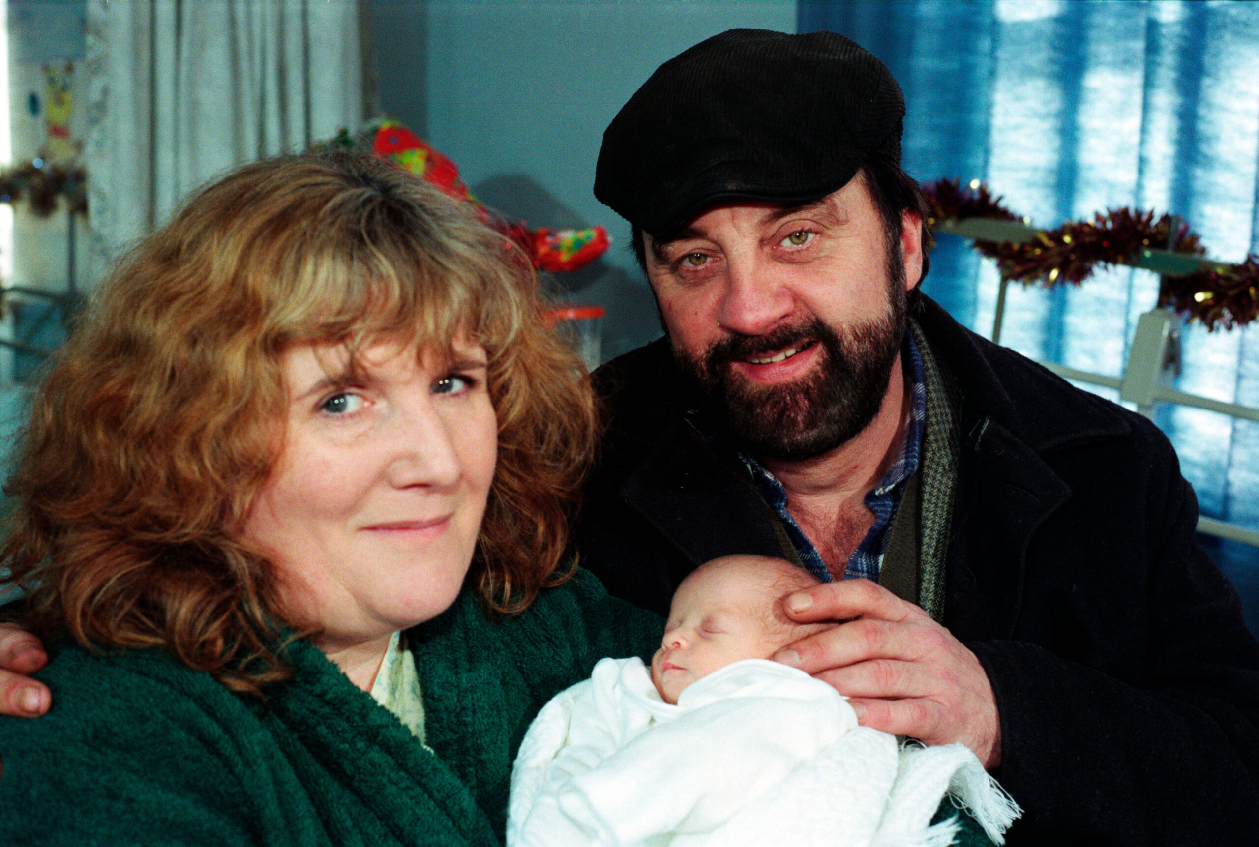 Zak and Lisa with baby Belle on Emmerdale