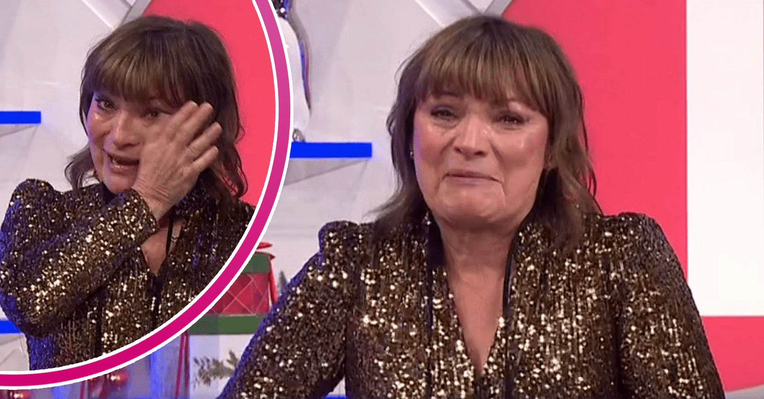 Lorraine Kelly crying today on her daytime show