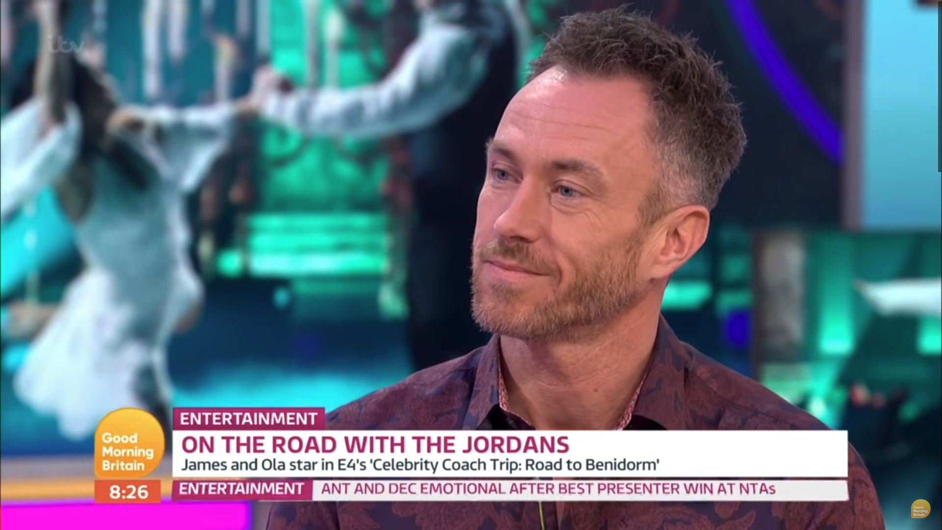 James Jordan being interviewed on GMB
