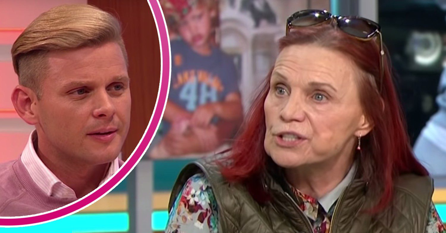 Jeff Brazier listens, Jackiey Budden speaks