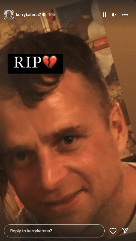 Image of a man smiling with a broken heart emoji