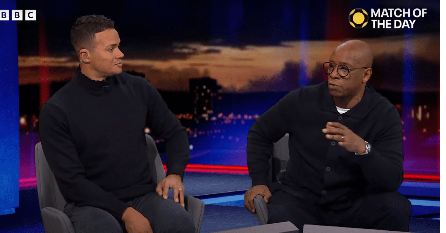 Ian Wright and Jermaine Jenas on Match of the Day