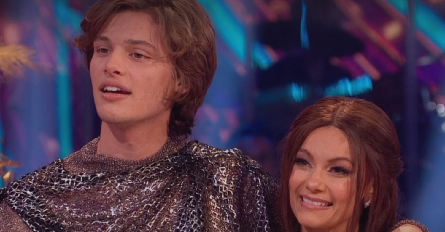 Bobby Brazier and Dianne Buswell received their scores from the judges