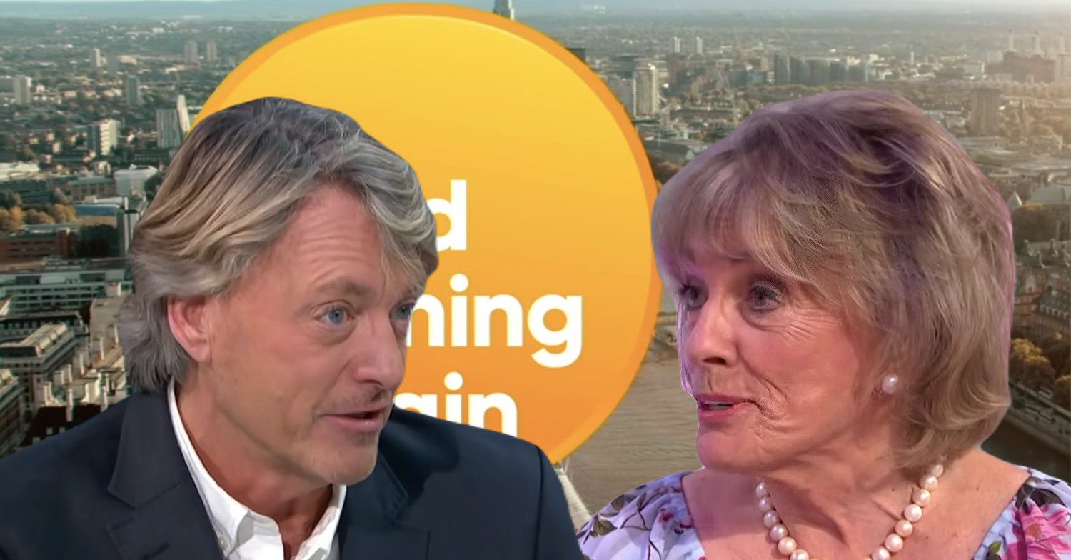 Richard Madeley and Esther Rantzen with GMB logo