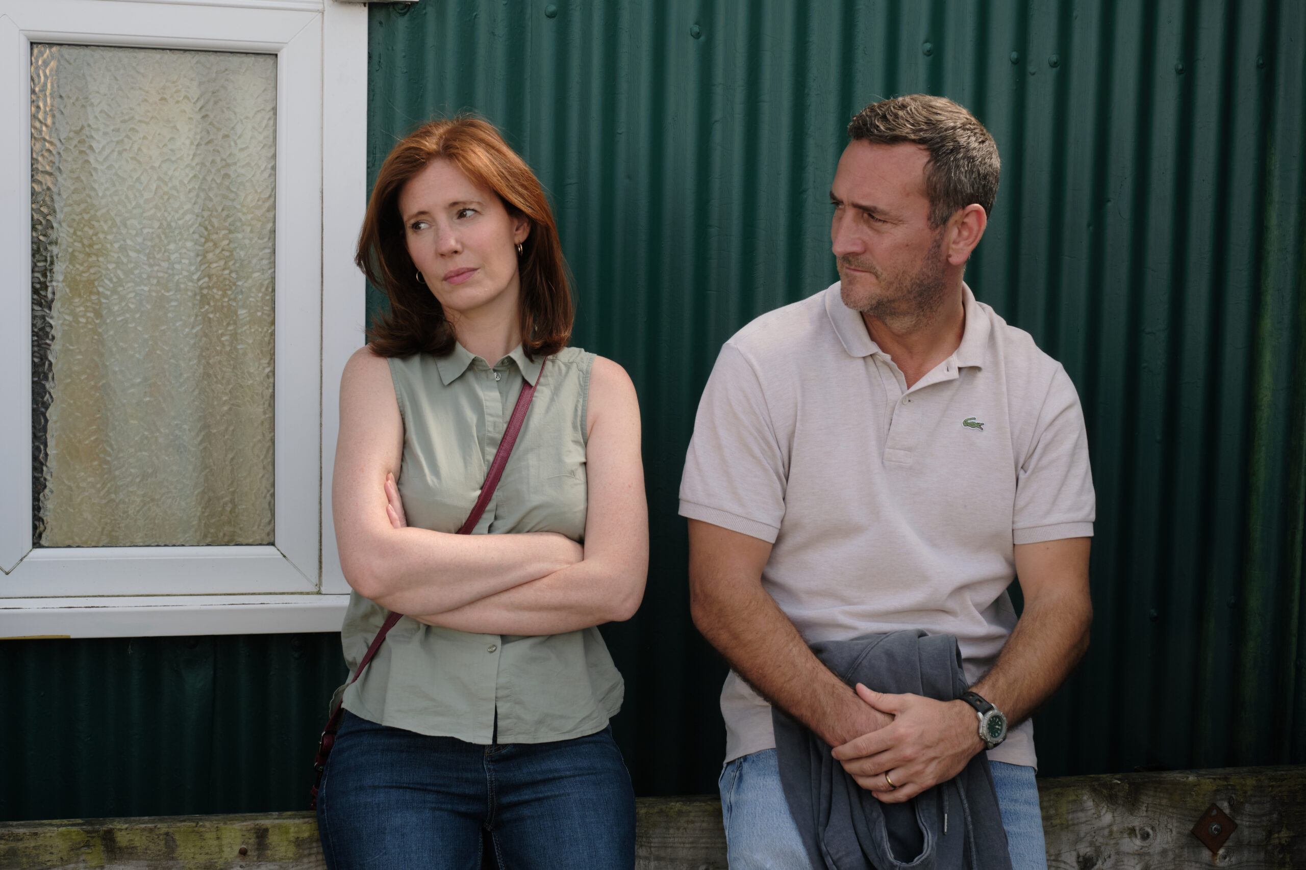 Amy Nutall as Lisa Castleton (left) and Will Mellor as Lee Castleton (right) in Mr Bates vs the Post Office