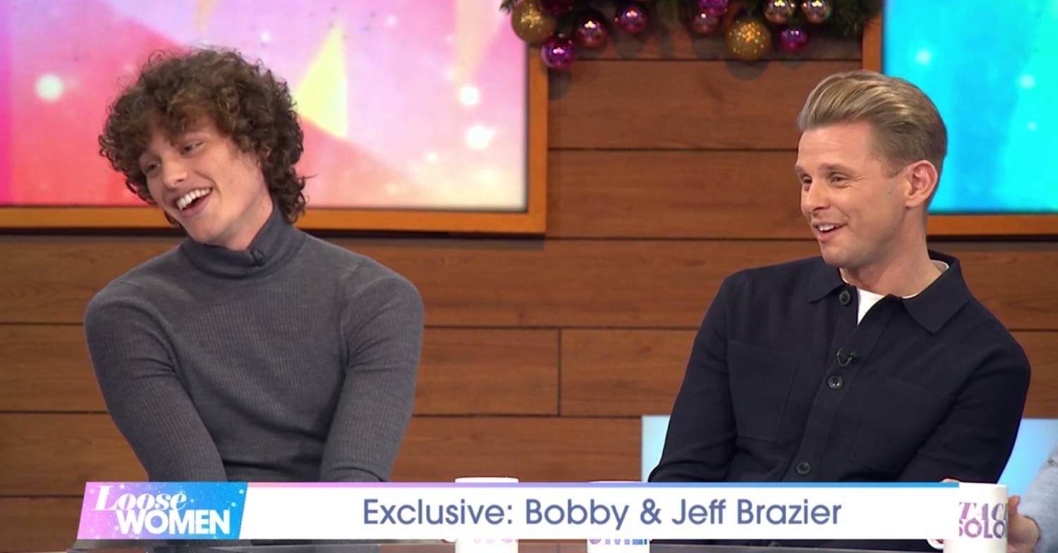 Bobby Brazier laughs at his own remark about Dianne Buswell on Loose Women today