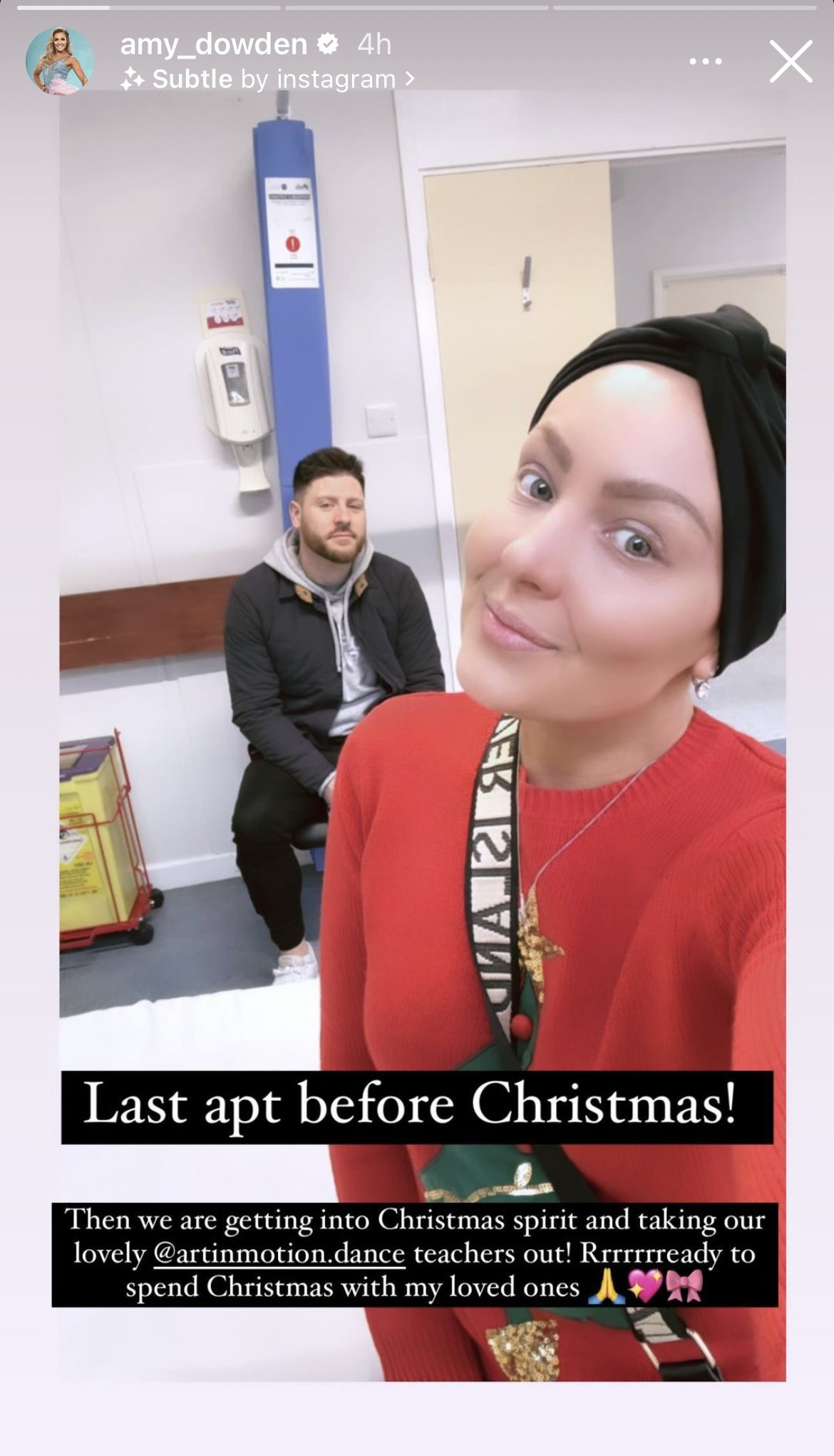 Amy Dowden's Instagram Story