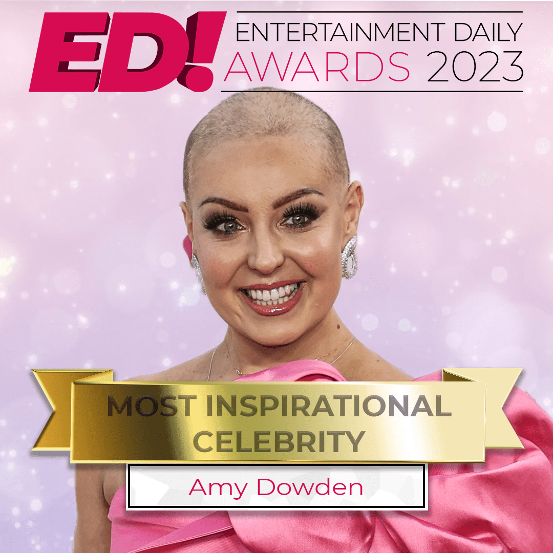 Amy Dowden wins Most Inspirational Celebrity at the Entertainment Daily Awards